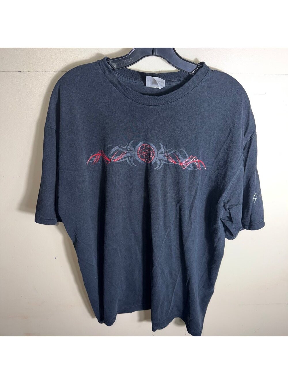 Nike Grey Tag Center Swoosh Shirt Mens LG Vtg y2k 90s Rare